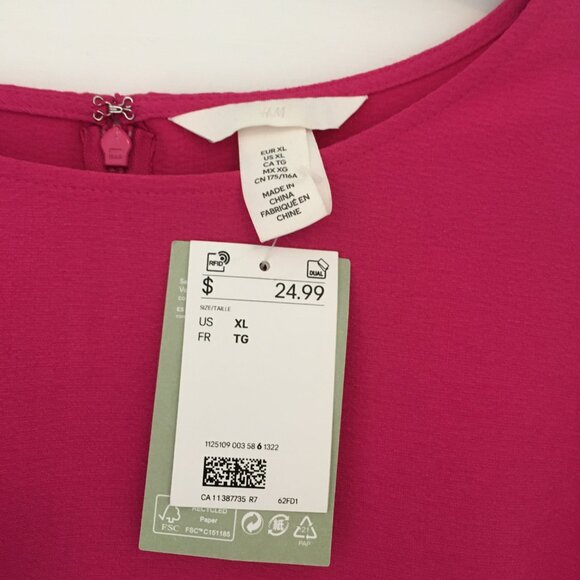 H&M Long Sleeve Draped Dress - Picture 2 of 3